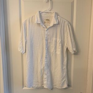 Amiana Classic White Button Down Shirt